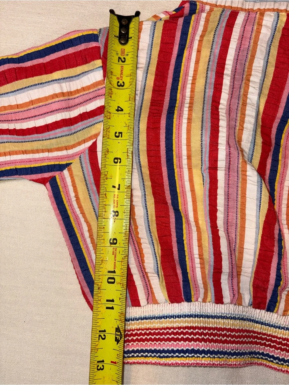 Vintage 2 peice set Striped Wide-Leg Pants in Multi-Color girls size 6